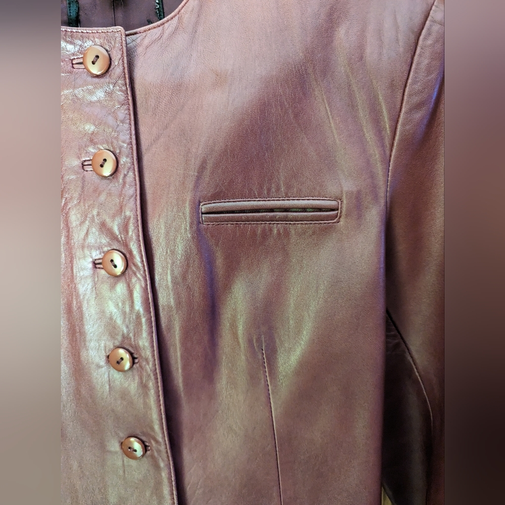 Lambskin Buttery Soft Leather Jacket - Picture 3 of 5